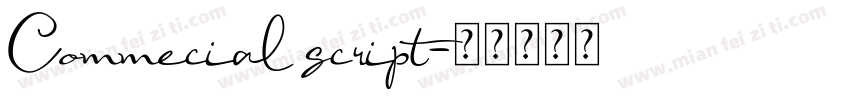 Commecial script字体转换